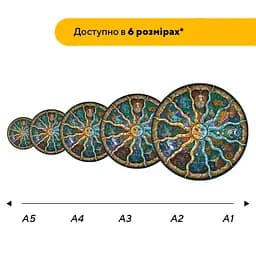 Пазл деревяний Коло Зодіаку, А3, Картонна коробка 200 елементів - мініатюра 2