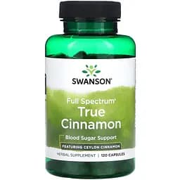 Натуральная добавка Swanson Full Spectrum True Cinnamon 300 мг 120 капсул