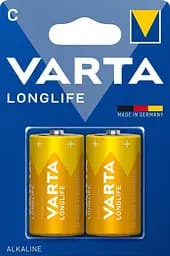 Батарейка VARTA LONGLIFE C R14 BLI 2 ALKALINE