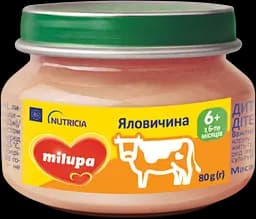 М'ясне пюре Milupa Яловичина, 80 г