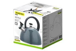 Чайник із свистком нержавіюча сталь Maestro MR-1302-GREY на 2.5л для всіх типів плит сірий - мініатюра 3