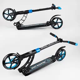 Самокат Best Scooter 94х14х41 см Чорно-синій 000231517 - мініатюра 3