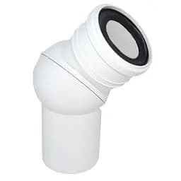 Колено универсальное Waterstal WC Ø110 45°/90° 000018050