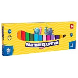 Пластилин восковой Школярик, квадратный 18 цветов 360 г (83814904-UA)