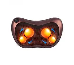 Массажер подушка с вибрацией для дома и машины Massage Pillow UKC QY-8028 с подогревом для спины