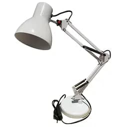 Настільна лампа на підставці LU-LN1-CAVALLI WHITE 60W E27 (основа метал)  біла 