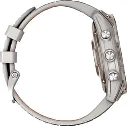 Смарт-годинник Garmin Fenix 7X Pro Sapphire Solar Edition Titanium with Fog Gray/Ember Orange Band (010-02778-14) [86521] - мініатюра 4
