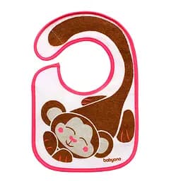 Нагрудник махровый BabyOno Eat and I Grow Мартышка (831)