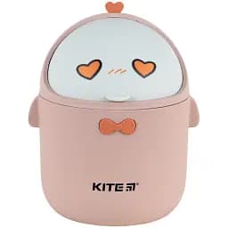 Настольный контейнер для мусора Kite персиковый (K24-010-2)