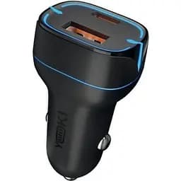 Автомобільний зарядний пристрій Yoki Led Series PD/QC 20W Black (YK-C20PD)