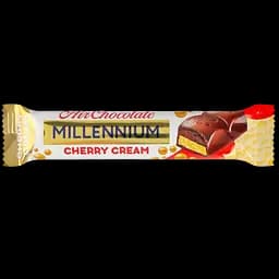 Шоколад молочний Millennium Air Chocolate Cherry Cream з вишневою начинкою пористий 27 г (939970)