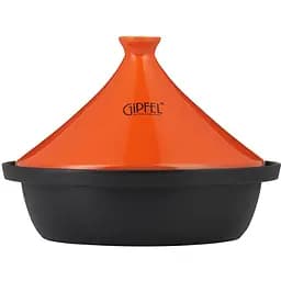 Таджин чугунный с керамической крышкой Gipfel Amey 29 см с оранжевой керамической крышкой (51016)