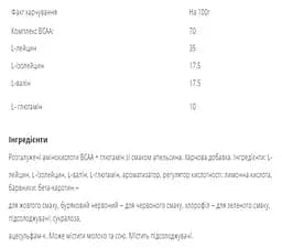 Амінокислота Bodyperson Labs BCAA Recovery 500 г Orange - мініатюра 2