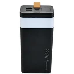 Повербанк WUW-TUGII Y53 Powerbank портативний акумулятор быстрая зарядка 30 000 mAh LED-індикація Чорний
