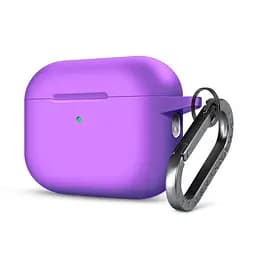 Силіконовий чохол для навушників Apple AirPods Pro 3, Hang Case, фіолетовий, ультратонкий захисний кейс товщиною 2 мм, захист від подряпин, пилу та ударів, компактний, з карабіном для кріплення, ArmorStandart (ARM88281)
