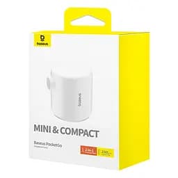 Портативний насос для матраців Baseus PocketGo Portable Air Pump Stellar White (C11157700221-00) - мініатюра 2