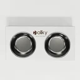 Hollky Base M — миски на підставці для середніх собак та великих котів (2 × 0,95 л) - мініатюра 3