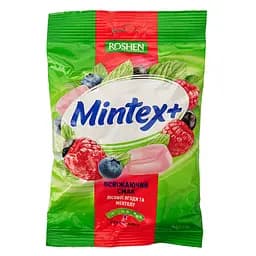 Карамель Roshen Mintex+ Berry зі смаком лісових ягід та ментолу 140 г (931768)