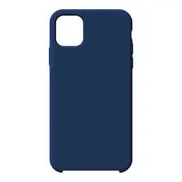 Силиконовый чехол для Apple iPhone 11, ICON2 Case, синий, противоударный, панель, защита всего корпуса, матовая поверхность Soft Touch, выступает над дисплеем, совместим с защитными стеклами и пленками, с микрофиброй, ArmorStandart (ARM60553)