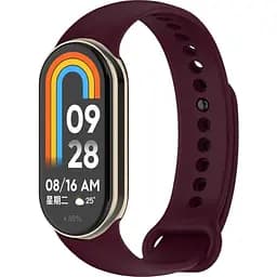 Силиконовый ремешок BeCover для Xiaomi Mi Smart Band 8 Tyrian Purple (709412)