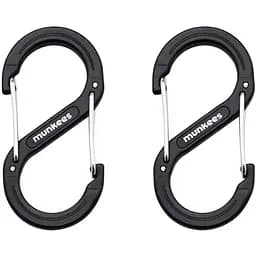 Брелоки-карабіни Munkees 3276 Forged S 6 mm x 60 mm Black (1012-3276-BK)