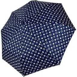 Женский складной зонтик полуавтомат Toprain 96 см синий