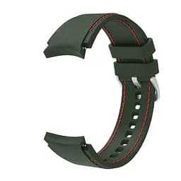 Ремінець для Samsung Galaxy Watch 4 Classic 46mm - зелено-червоний ширина кріплення 20мм силікон розмір L Watchbands RLine (W1-6WB0734565) - мініатюра 2
