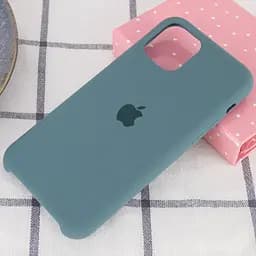 Чохол Silicone Case AA для Apple iPhone 11 Pro Max 6.5" Зелений / Pine green - мініатюра 2