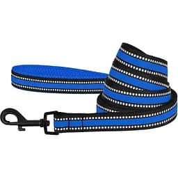 Повідець для собак BronzeDog Mesh, розмір М, 200х2 см, синій - мініатюра 2