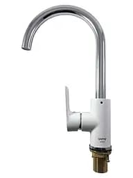 G4048 Змішувач для кухні U гайка білий/хром Ø35 Gappo Noar 1/8 Білий