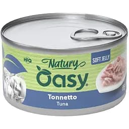 Вологий корм Oasy Cat Wet Natury для дорослих котів тунець 85 г