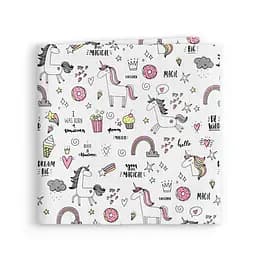 Пелюшки муслінові Cosas Unicorn Sweet 75x75 см, блакитні - мініатюра 2