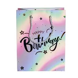 Подарунковий пакет Yiwu Happy Birthday 18х10х23 см 12 штук HP-10359-15