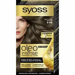 Стойкая краска для волос Syoss Oleo Intense 5-54 холодный светло-каштановый 115 мл