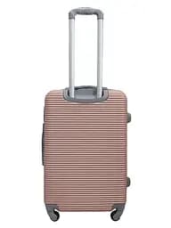 Валіза середня M ABS-пластик Milano bag 004 66×44×28,5см 75л Рожеве золото - мініатюра 3