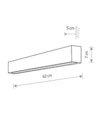 Настінний світильник Nowodvorski 7596 Straight Wall Led S - мініатюра 2