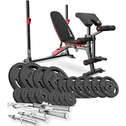 Набір Hop-Sport Strong 138кг з лавкою HS-1095