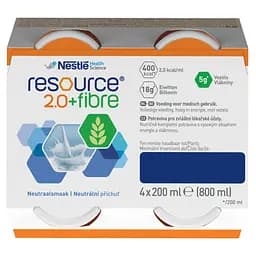 Уцінка. Ентеральне харчування Nestle Health Science Resource 2.0+Fibre із нейтральним смаком 4 шт. х 200 мл - мініатюра 8