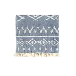 Рушник Barine Pestemal - Kilim 90x160 Denim синій - мініатюра 2