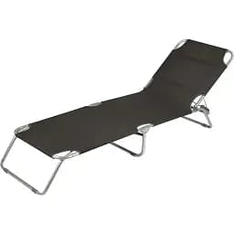 Ліжко розкладне Bo-Camp Sun Lounger 3 Positions Anthracite (1304480) - мініатюра 2