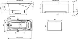 Ванна акрилова Ravak Vanda 150x70 CO11000000 - мініатюра 4