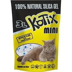 Силікагелевий наповнювач для котячого туалету Kotix Mini 3 л (KN7370)