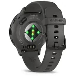 Смарт-годинник Garmin Venu 3S з сланцевим сталевим безелем та сірим силіконовим ремінцем - мініатюра 2