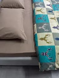 Комплект постільної білизни Ecotton полуторний 29345-3 Оленi на зеленому (24286) - мініатюра 15