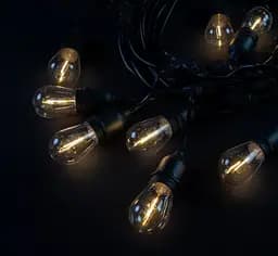 Электрогирлянда Белт-Лайт уличная Нить Ретро 10 метров 20 лампочек светодиодная, садовая от сети 220В (B.15.10.E27.20.S+)