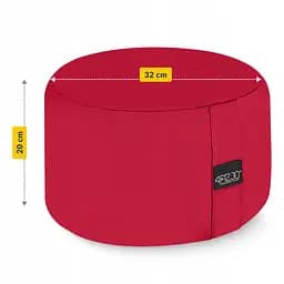 Подушка для йоги та медитації 4FIZJO Zafu кругла 32 x 20 см Red (P-5907739315526) - мініатюра 5