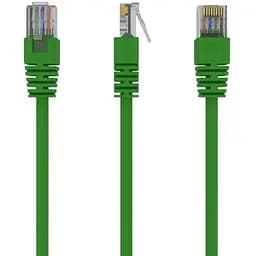 Патч-корд UTP Cablexpert літий, 50u "штекер із засувкою, 3 м, зелений (PP12-3M/G)