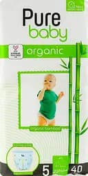 Підгузки-трусики Pure Baby Jumbo Organic 5 (11-18 кг) 40 шт. - мініатюра 7