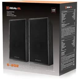 Акустична система Real-El S-202 Black - мініатюра 7
