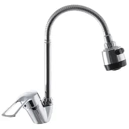 Змішувач для кухні G-Ferro Hansberg 777 з гнучким виливом GF1006 Хром